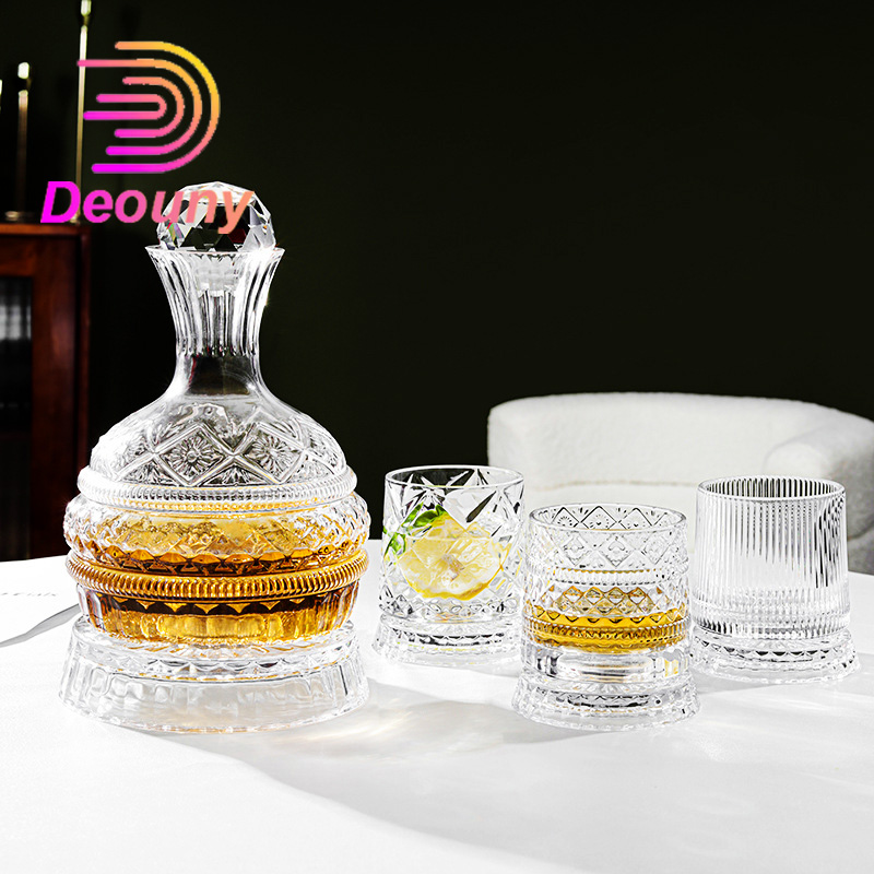 Wine Beer Whiskey - DEOUNY Europejska obrotowa karafka do wina