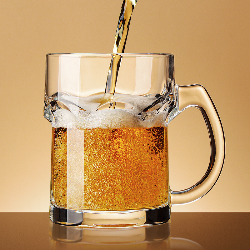 Wine Draft Beer - Kufel do piwa z uchwytem, kreatywny,