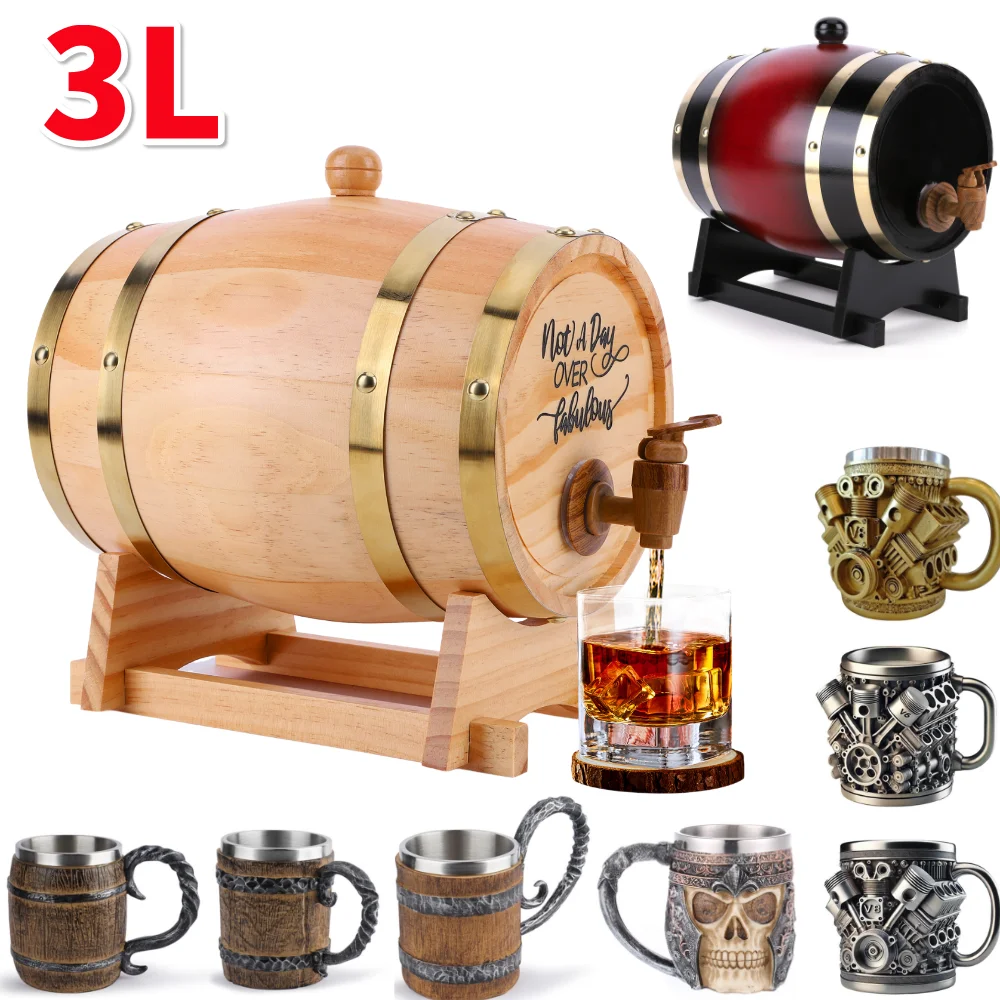 Drewniane beczki na whisky 3L  – Wine Beer Whiskey recenzja i cena