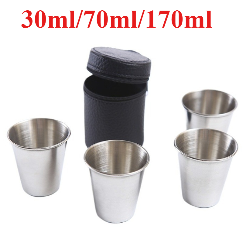 4 szt./zestaw Kubki ze Stali N – Beer Flight Set recenzja i cena