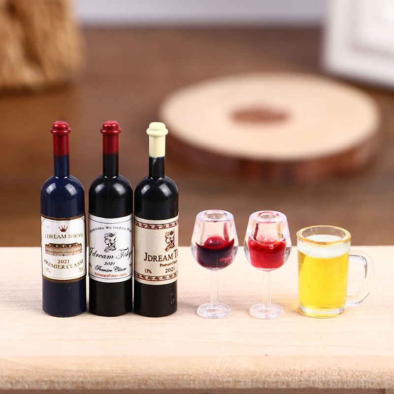 5 szt. 1:12 Miniaturowe butelk – Wine Beer House recenzja i cena