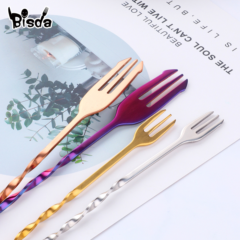 Łyżki koktajlowe z widelcem, s – Bar Spoon Twisted recenzja i cena